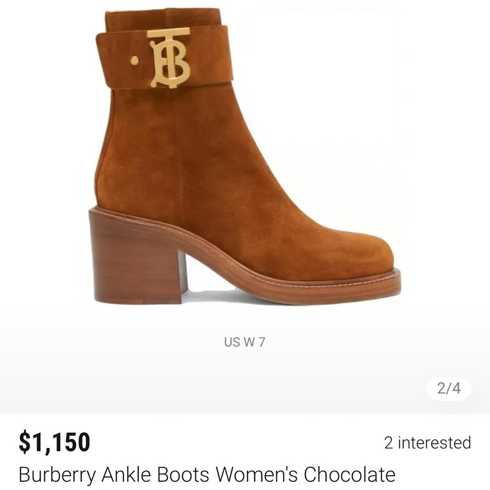 Burberry Women's Brown Ankle Boots